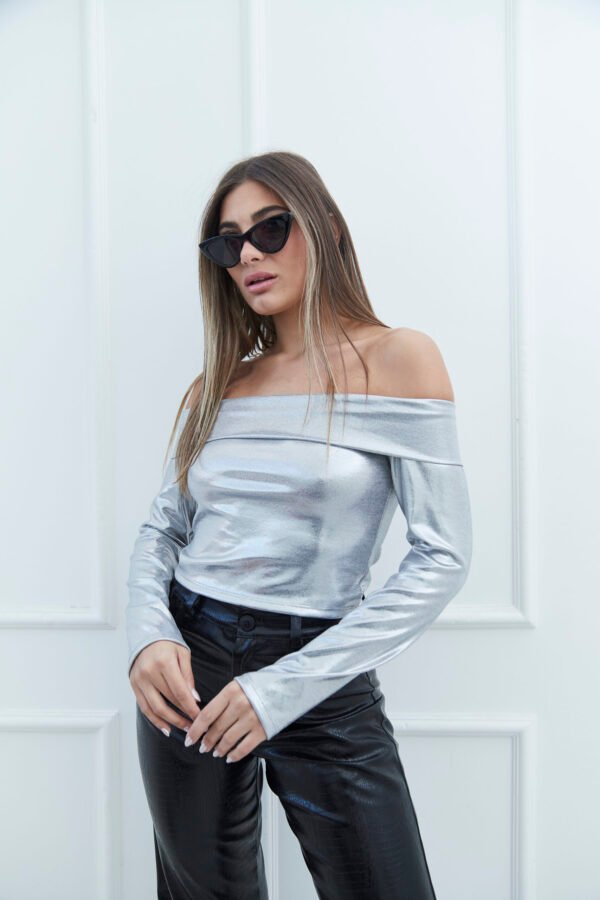 OFERTA MANGA LARGA ASHLEY LANILLA METALIZADA