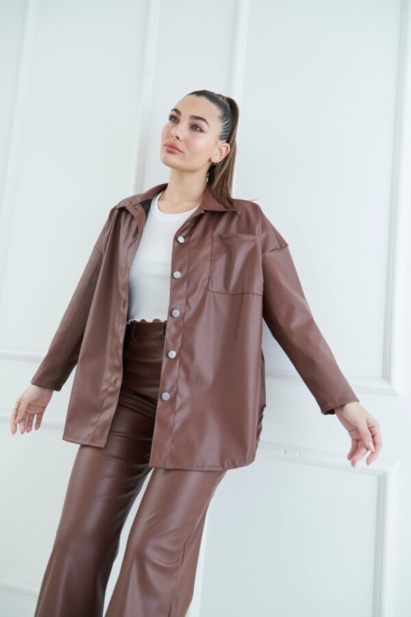 SOBRECAMISA OVERSIZE CUERINA