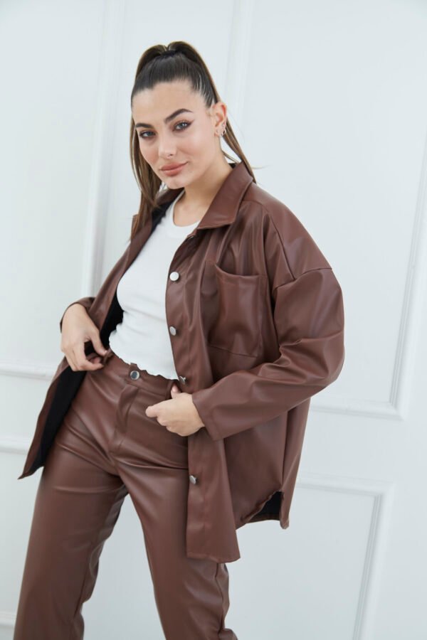 SOBRECAMISA OVERSIZE CUERINA