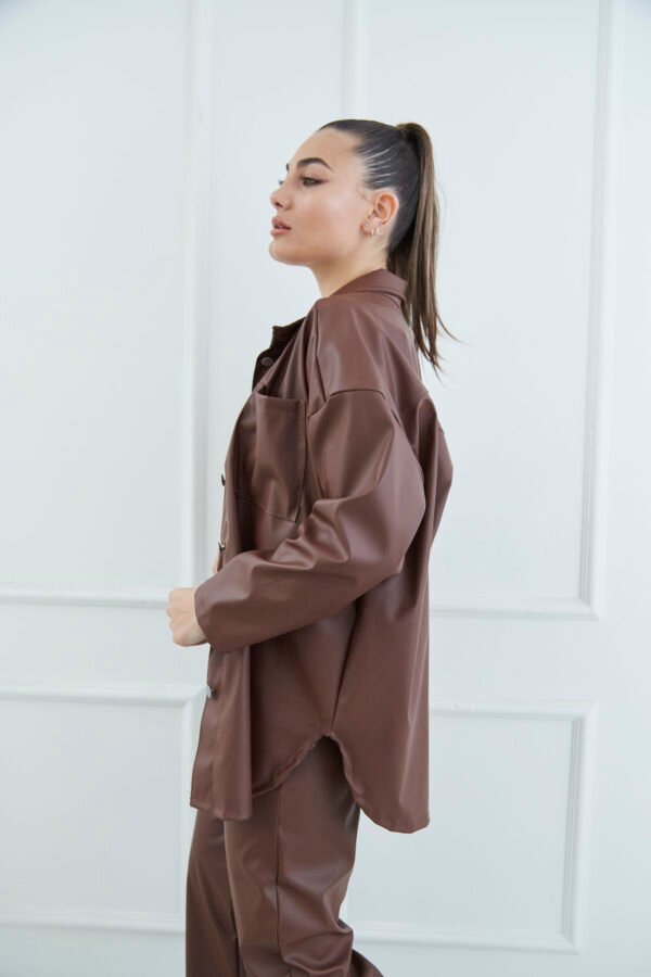 SOBRECAMISA OVERSIZE CUERINA