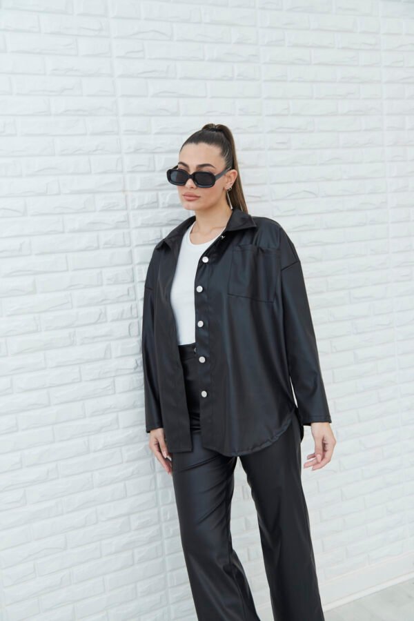 SOBRECAMISA OVERSIZE CUERINA