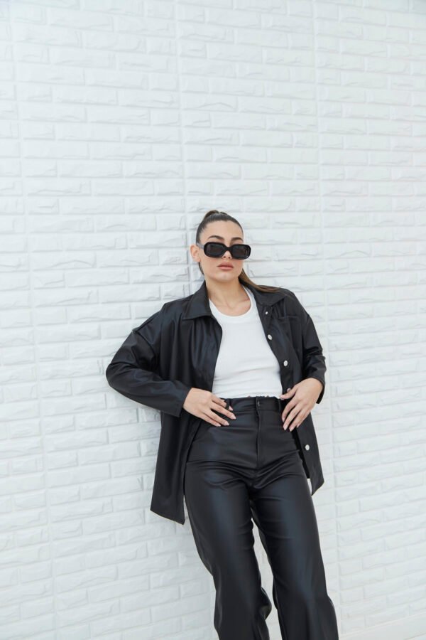 SOBRECAMISA OVERSIZE CUERINA