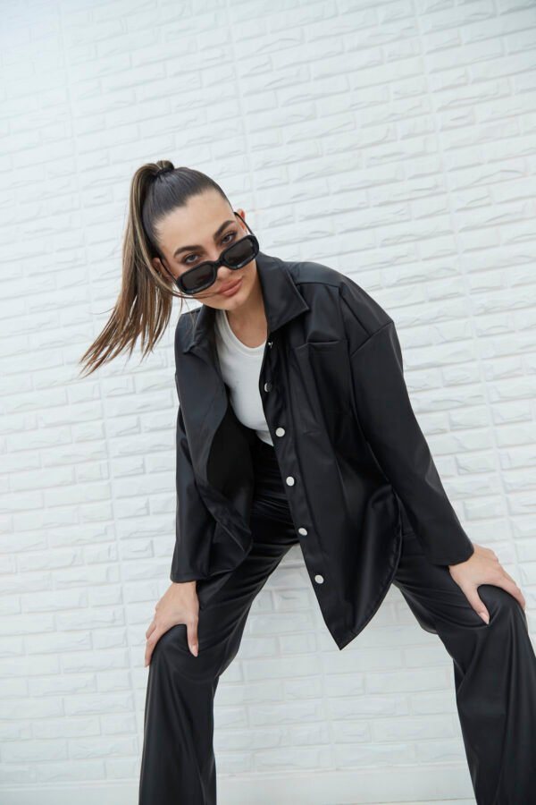 SOBRECAMISA OVERSIZE CUERINA