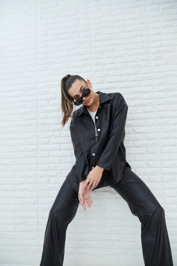 SOBRECAMISA OVERSIZE CUERINA