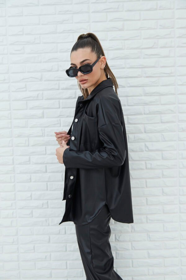 SOBRECAMISA OVERSIZE CUERINA