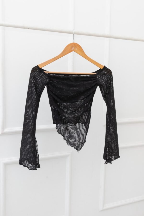 MANGA LARGA MICHELLE TUL ROSA BRILLO