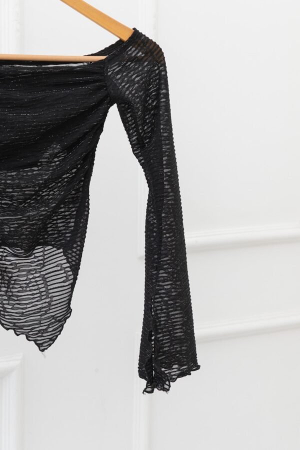 MANGA LARGA MICHELLE TUL ROSA BRILLO