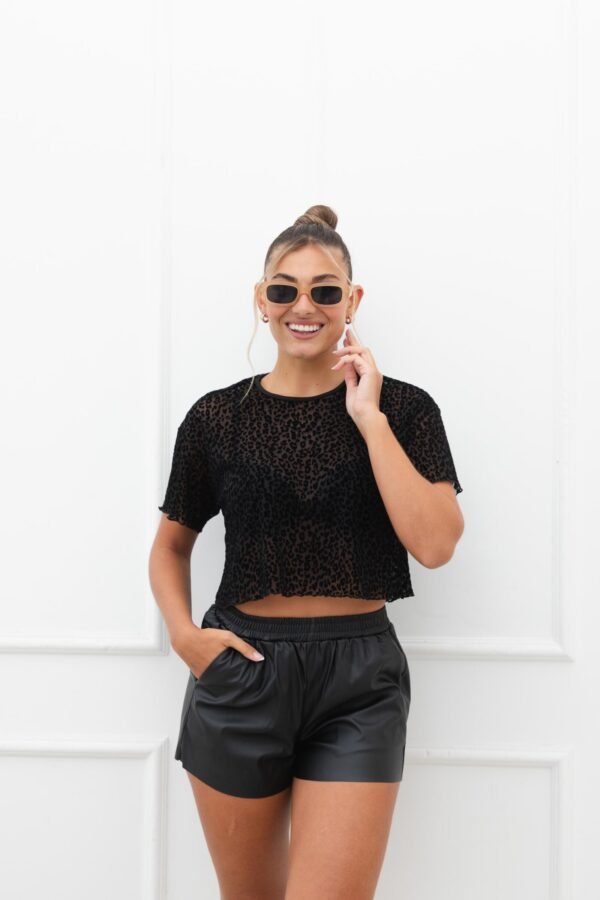 REMERA OVERSIZE TUL VELVET ANIMAL PRINT