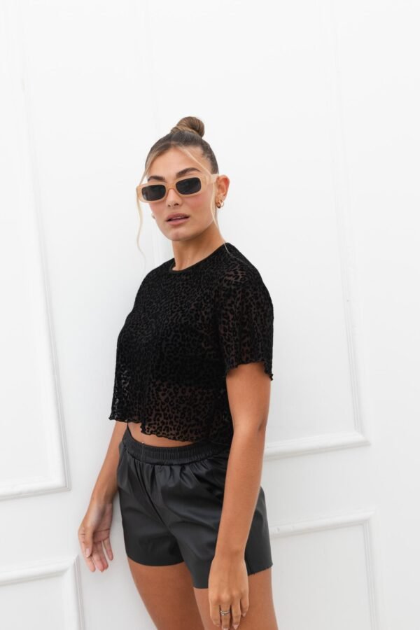 REMERA OVERSIZE TUL VELVET ANIMAL PRINT