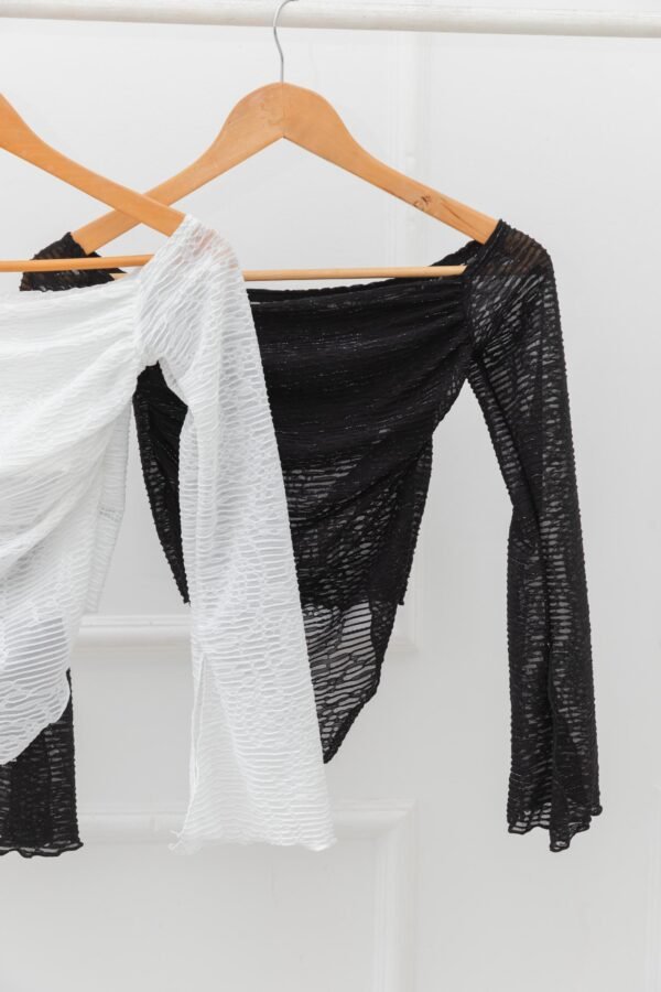 MANGA LARGA MICHELLE TUL ROSA BRILLO