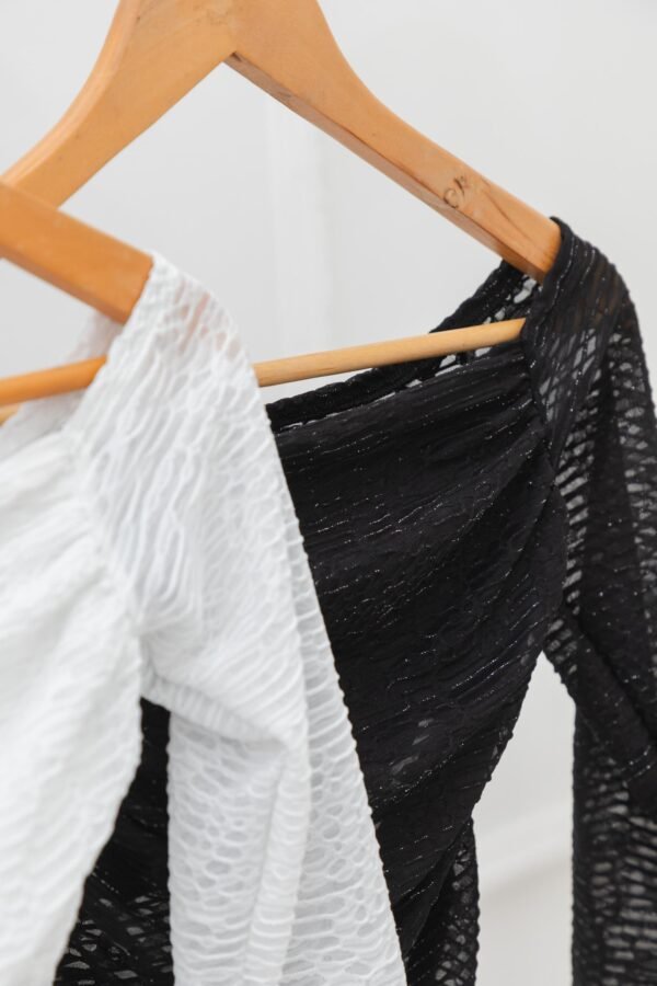 MANGA LARGA MICHELLE TUL ROSA BRILLO