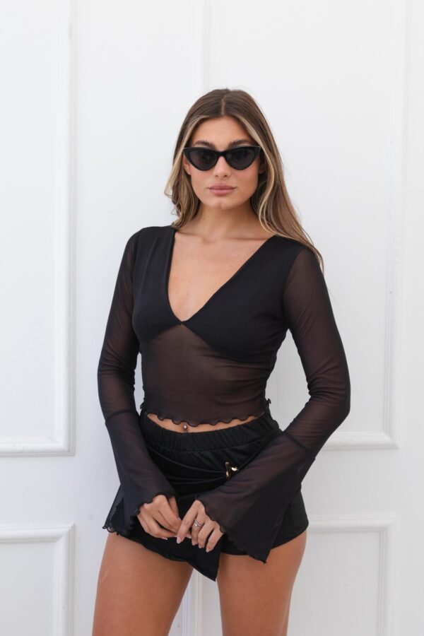 MANGA LARGA SELMA TUL LISO