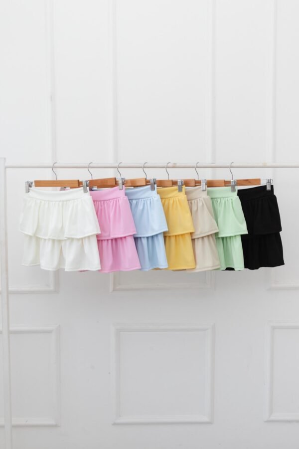 POLLERA VOLADOS NINA RIB TENSE