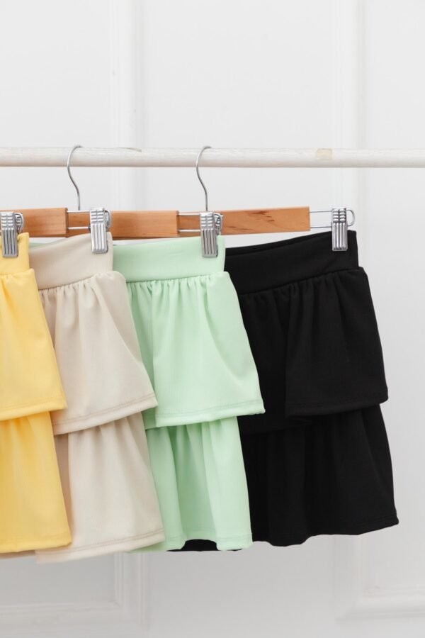 POLLERA VOLADOS NINA RIB TENSE