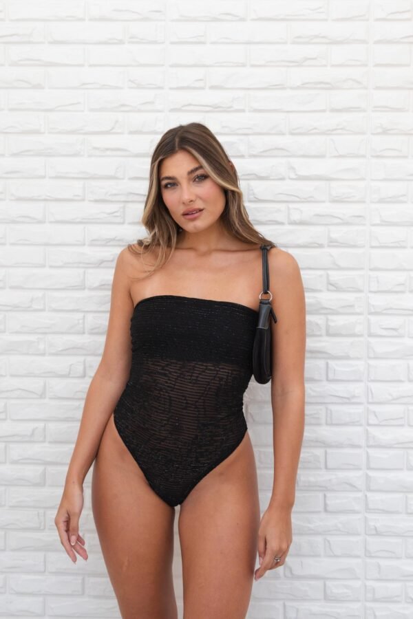 OFERTA BODY SABRINA TUL ROSA BRILLOS