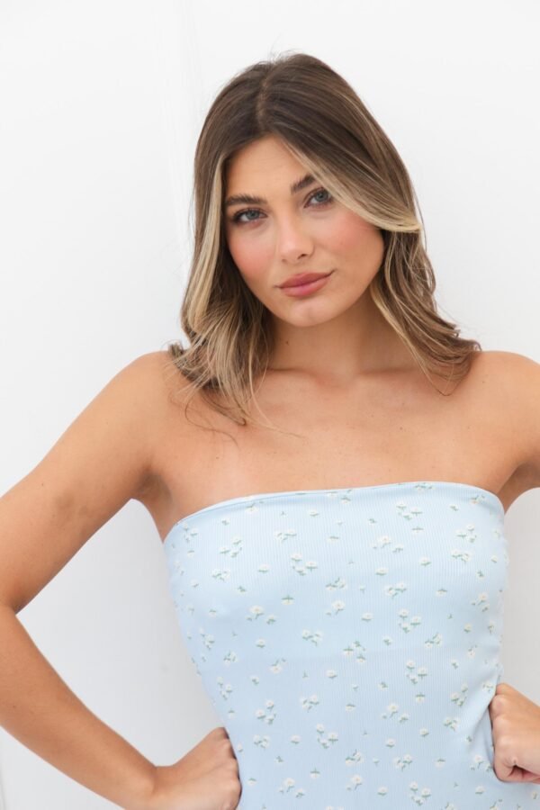 OFERTA BODY STRAPLESS VICKY MORLEY FLORES