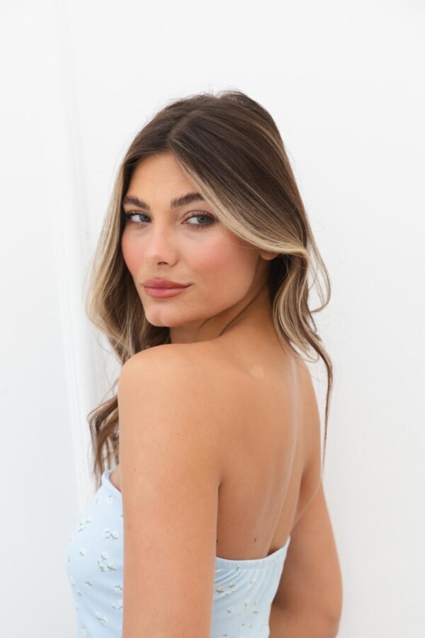 OFERTA BODY STRAPLESS VICKY MORLEY FLORES