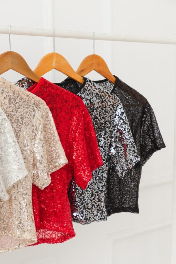 OFERTA REMERA OVERSIZE TUL LENTEJUELAS