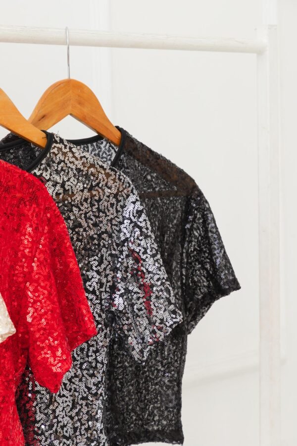 OFERTA REMERA OVERSIZE TUL LENTEJUELAS