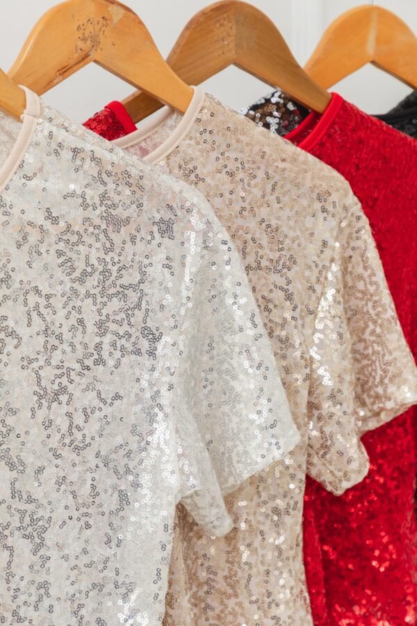 OFERTA REMERA OVERSIZE TUL LENTEJUELAS