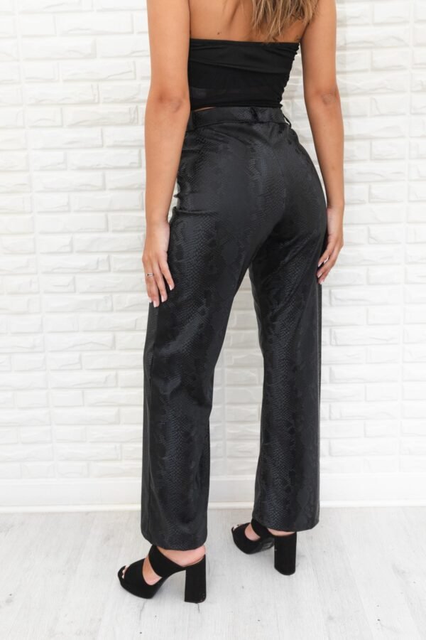 PANTALON WIDE CUERINA SNAKE
