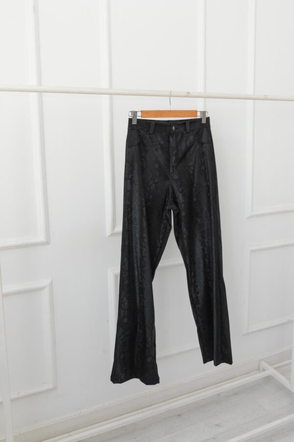 PANTALON WIDE CUERINA SNAKE