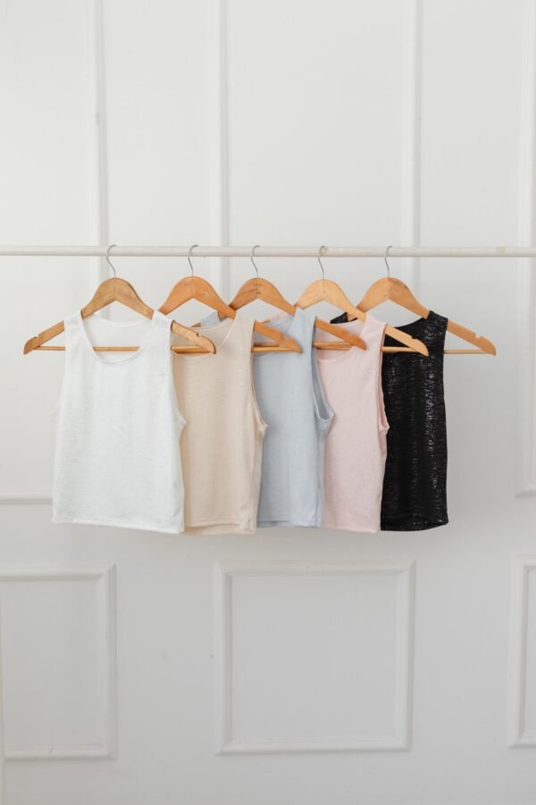 OFERTA MUSCULOSA HALTER BRILLOS