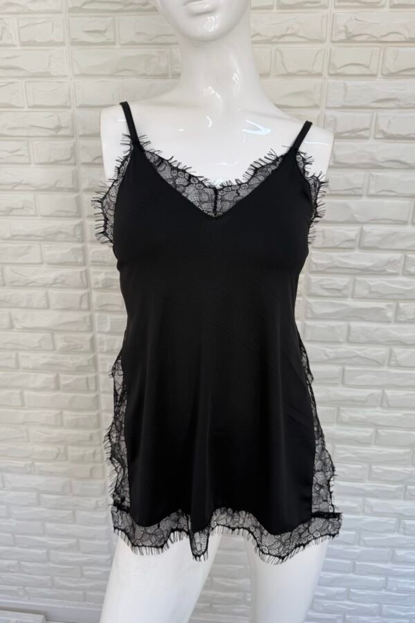 BLUSA MARINA LYCRA PUNTILLA