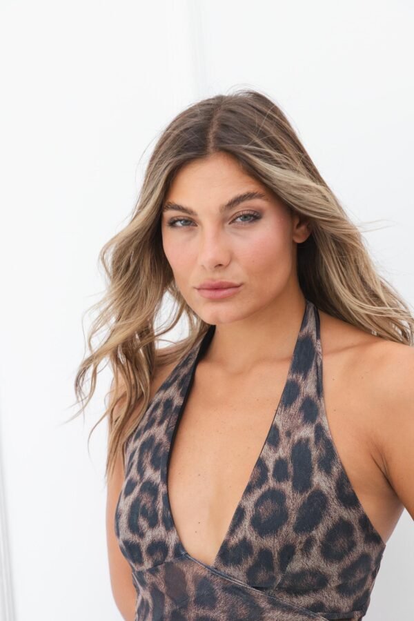 VESTIDO VENUS TUL ANIMAL PRINT