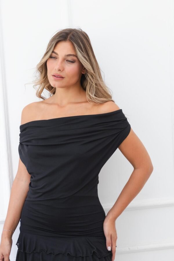 VESTIDO JAZMIN TUL VOLADOS (doble uso )