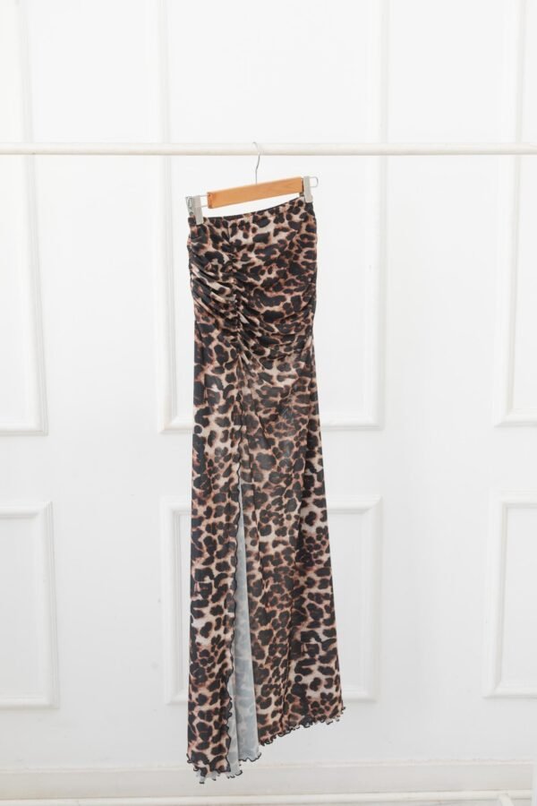 POLLERA FLORENCIA TUL ANIMAL PRINT