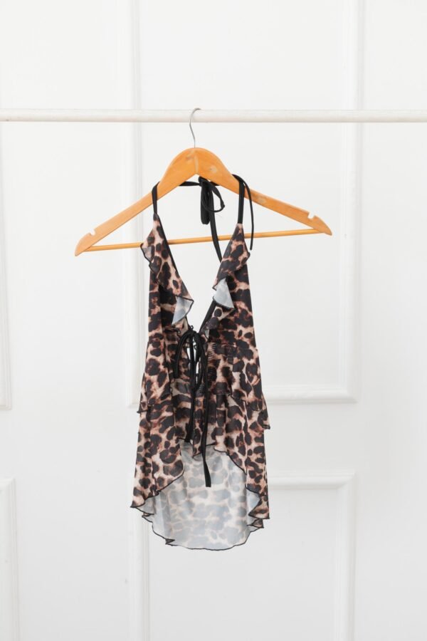 TOP SOFIA TUL ANIMAL PRINT