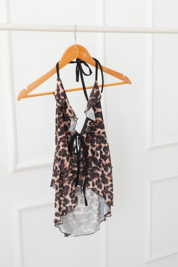 TOP SOFIA TUL ANIMAL PRINT