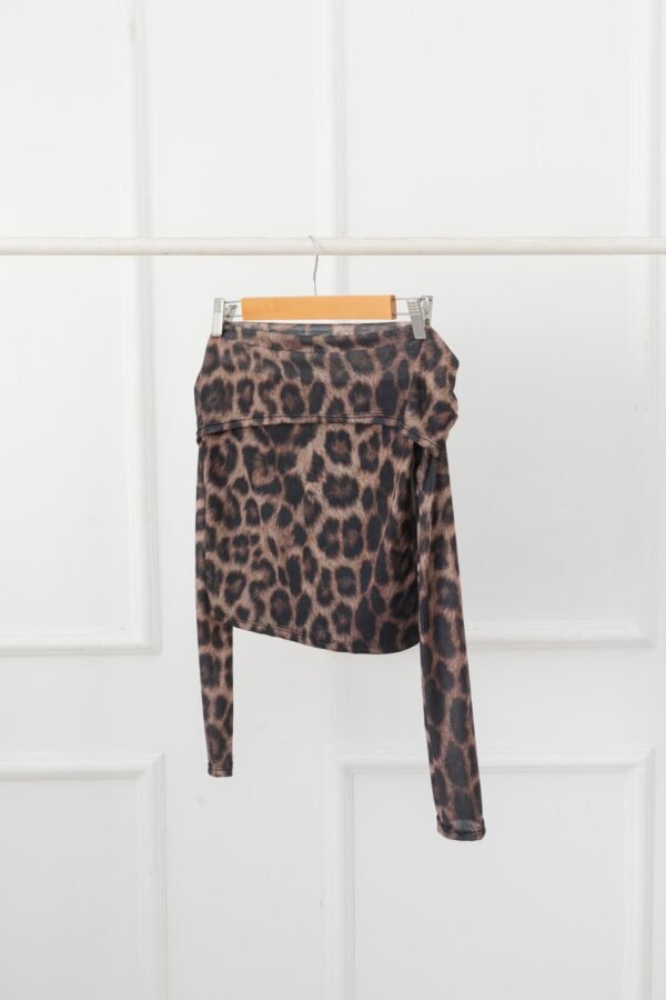 MANGA LARGA TAMARA CON FORRO TUL ANIMAL PRINT