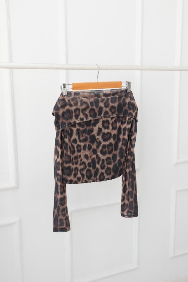 MANGA LARGA TAMARA CON FORRO TUL ANIMAL PRINT