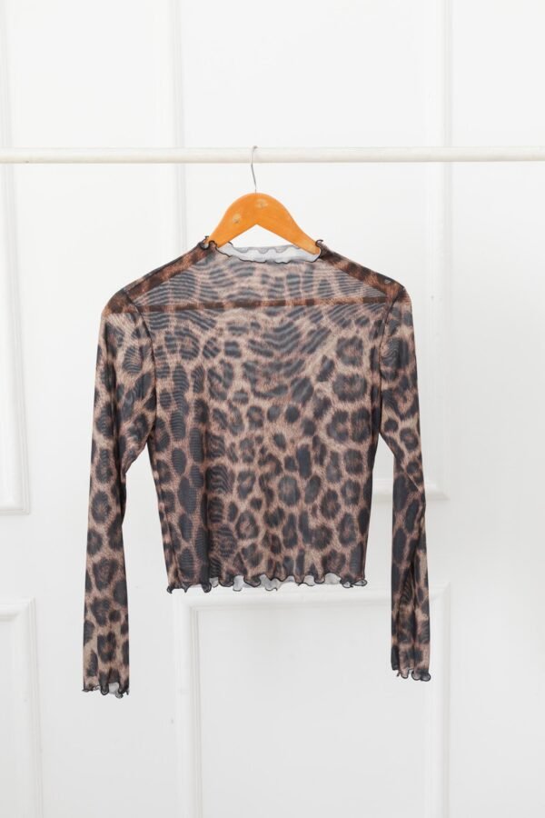 POLERA LISA TUL ANIMAL PRINT