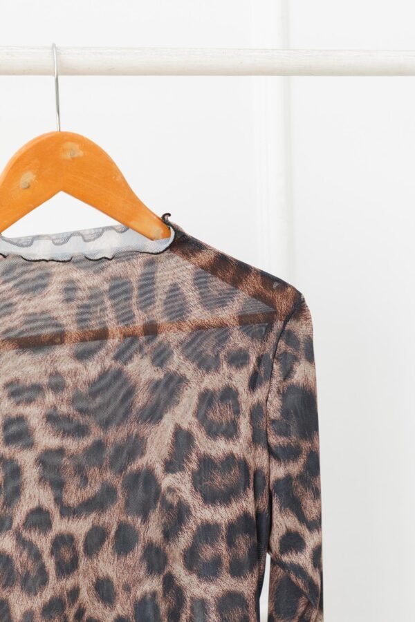 POLERA LISA TUL ANIMAL PRINT