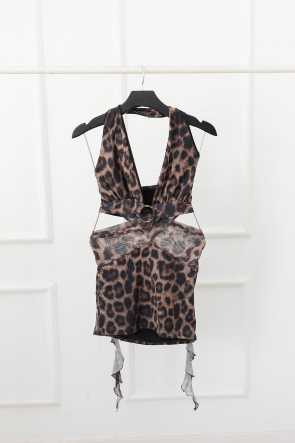 VESTIDO LORENA TUL ANIMAL PRINT
