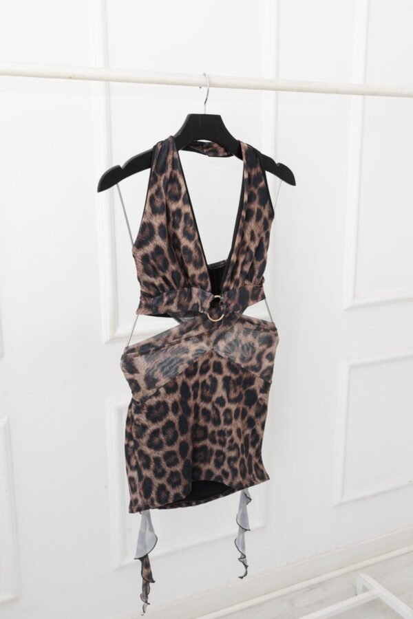 VESTIDO LORENA TUL ANIMAL PRINT