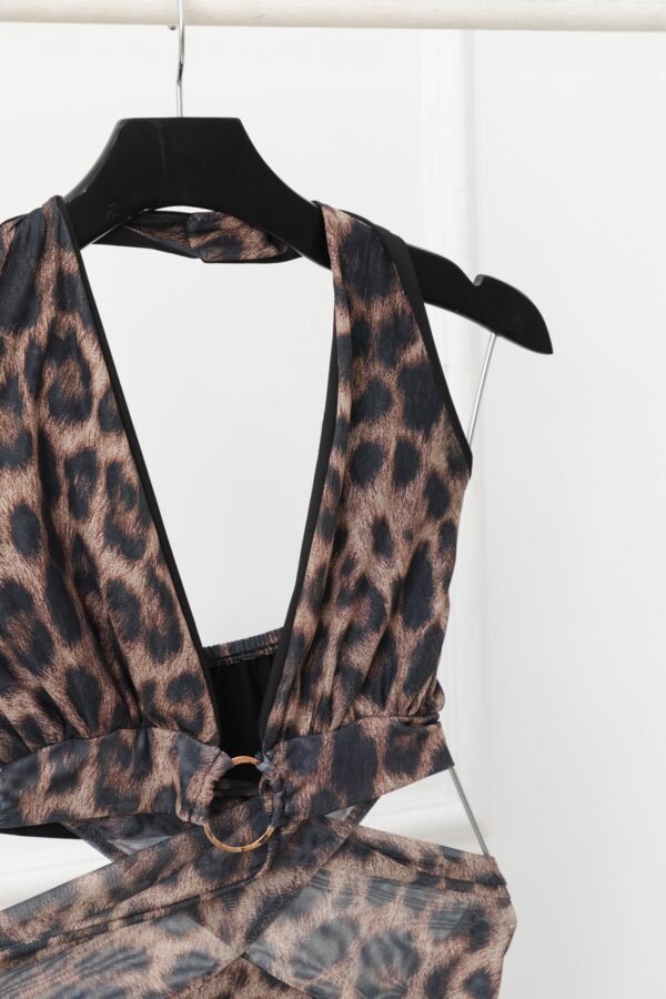 VESTIDO LORENA TUL ANIMAL PRINT