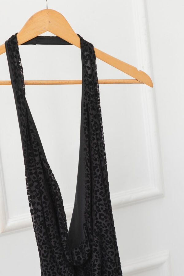 VESTIDO AINHOA TUL VELVET ANIMAL PRINT