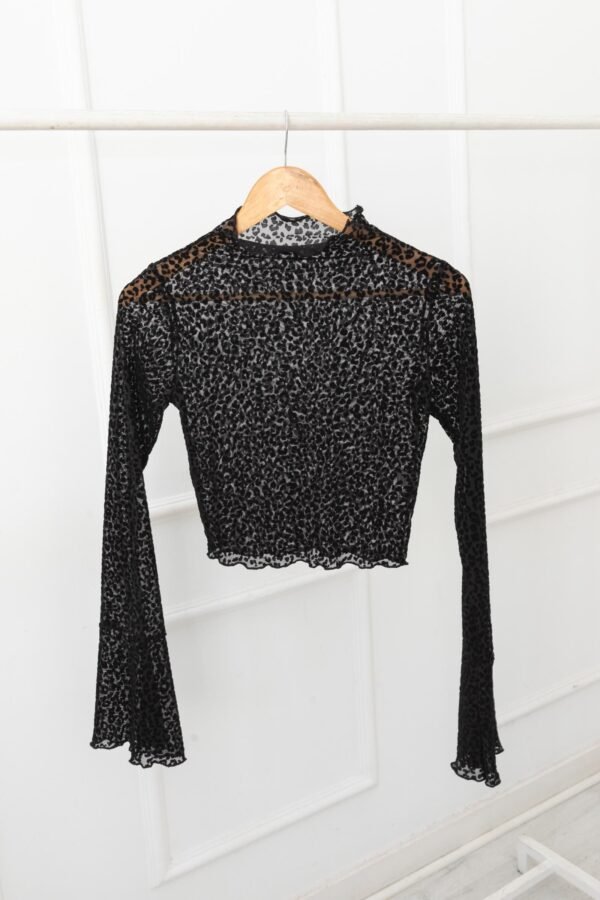 POLERA JULIETA TUL VELVET ANIMAL PRINT