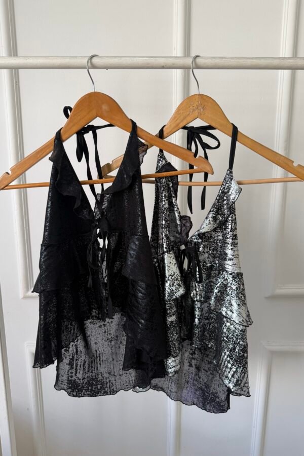 TOP SOFIA TUL METALIZADO