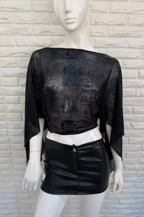 PONCHO TUL METALIZADO