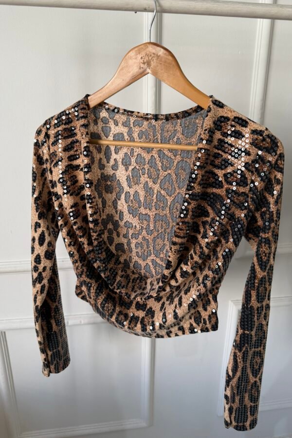 MANGA LARGA MARCELA BUCHE ANIMAL LENTEJUELAS