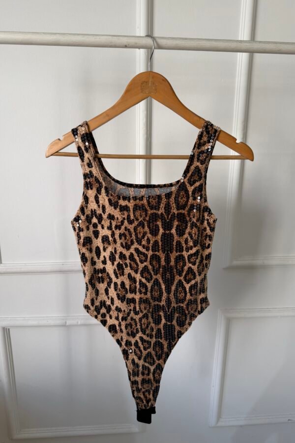 BODY CLARISA ANIMAL LENTEJUELAS