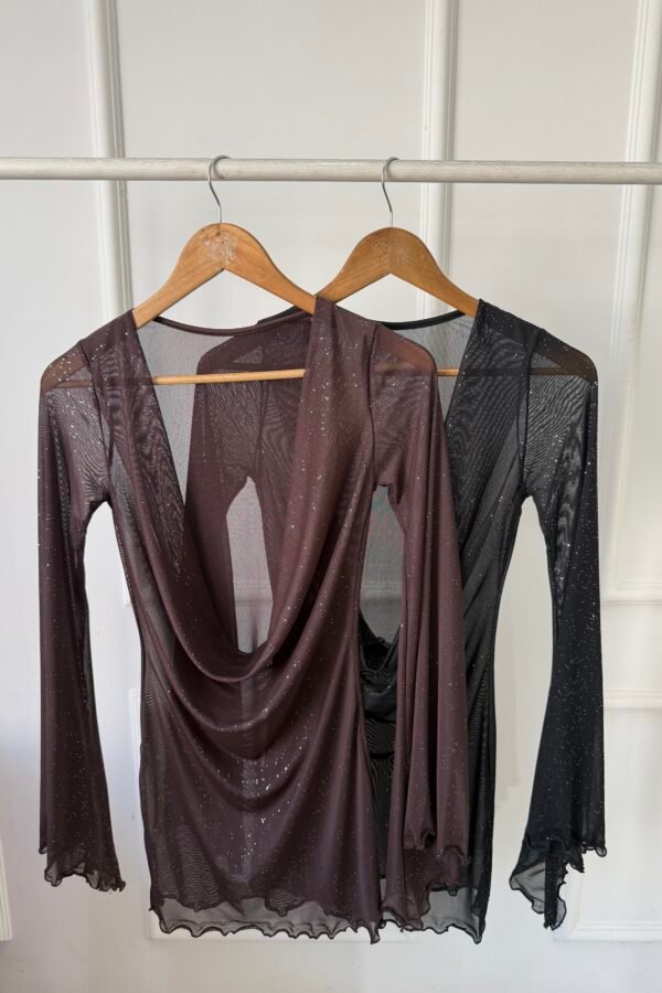 VESTIDO ELECTRA BUCHE TUL BRILLOS