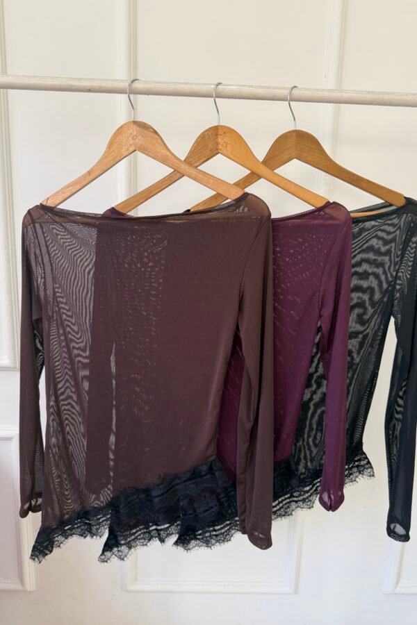 MANGA LARGA SUSI TUL PUNTILLA