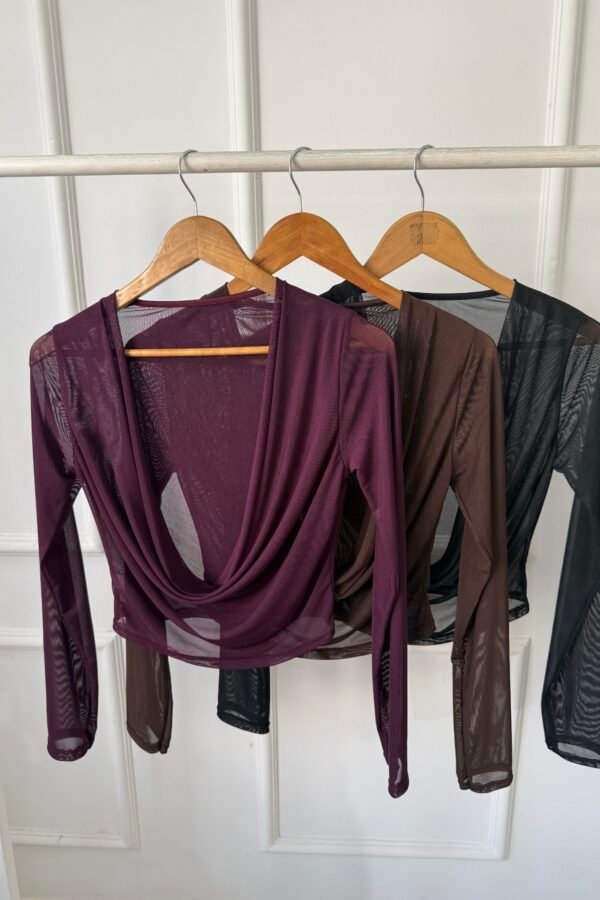 MANGA LARGA BUCHE TUL LISO