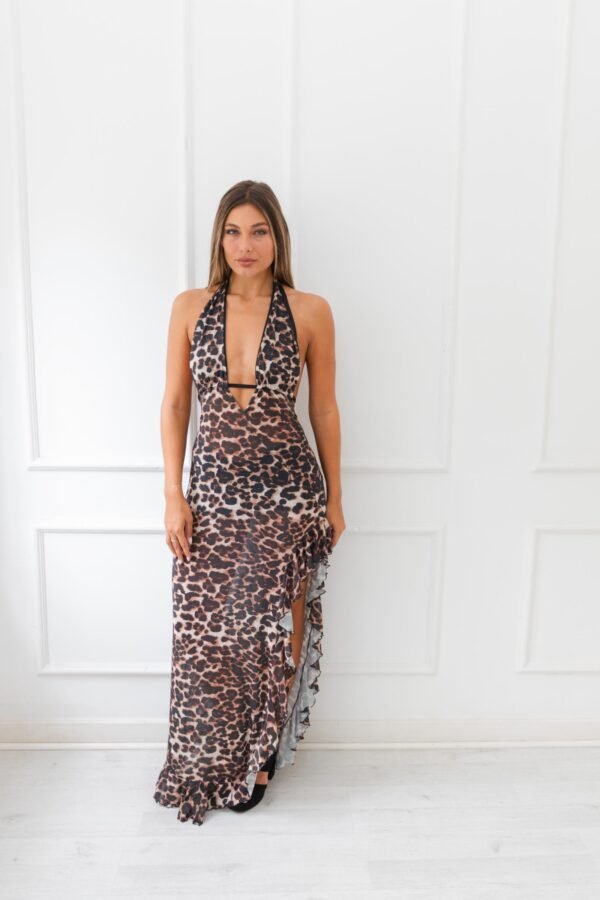 VESTIDO LALI TUL ANIMAL PRINT